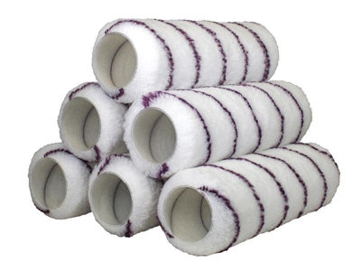 Faithfull Medium Pile Roller Sleeve Set of 6 - 230 x 44mm (9 x 1.75in) for Smooth Finishes
