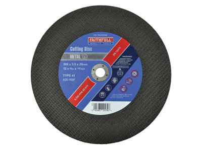 Faithfull  Metal Cut Off Disc 300 x 3.5 x 20mm FAI3003520M