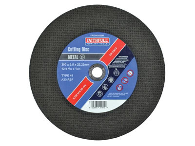 Faithfull  Metal Cut Off Disc 300 x 3.5 x 22.23mm FAI3003522M