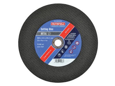 Faithfull  Metal Cut Off Disc 300 x 3.5 x 25.4mm FAI3003525M