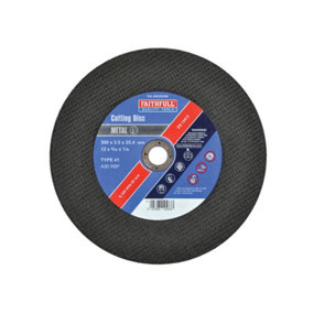 Faithfull  Metal Cut Off Disc 300 x 3.5 x 25.4mm FAI3003525M