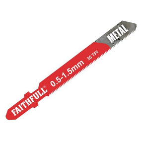 Faithfull  Metal Cutting Jigsaw Blades Pack of 5 T118G FAIJBT118G