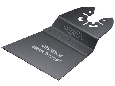 Faithfull - Multi-Function Tool CrV Flush Cut Wood Blade Side Set 68mm (Pack 5)