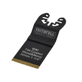 Faithfull - Multi-Functional Tool Bi-Metal Flush Cut TiN Coated Blade 32mm