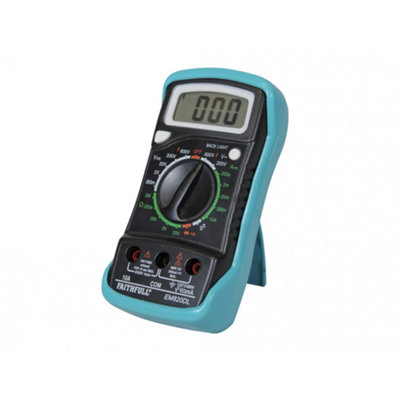 Faithfull Multimeter Lcd Display Multi Colour (One Size)