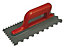 Faithfull - Notched Trowel V 4mm & Round 7mm Plastic Handle 11 x 4.1/2in