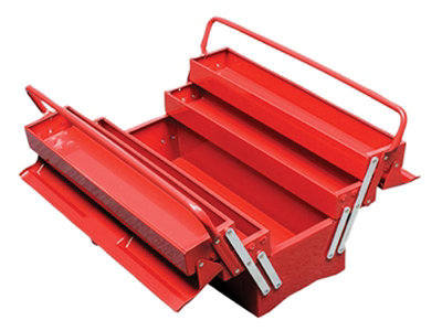 Faithfull NTBC122B Metal Cantilever Toolbox - 5 Tray 49cm (19in) FAITBC519