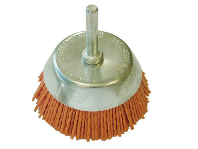 Faithfull Nylon Cup Brush 65mm x 6mm Shank FAIWBN65