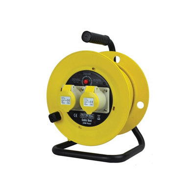 Faithfull Open Drum Cable Reel 110V 25m 16 amp 1.5mm FPPCR25ML