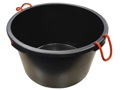 Faithfull PATROL BUILDING CONTAINER 65LT Builder's Bucket 65 litre (14 gallon) - Black FAI65LBUCKET