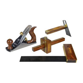 Faithfull - Plane & Woodworking Set of 4 in Wooden Box