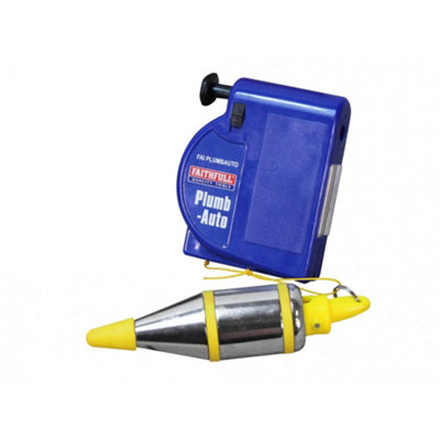Faithfull Plumb-auto Automatic Plumb Line 400g (14oz) Multi Colour (One Size)