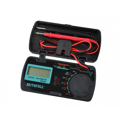 Faithfull Pocket Portable Multimeter Multi Colour (One Size)