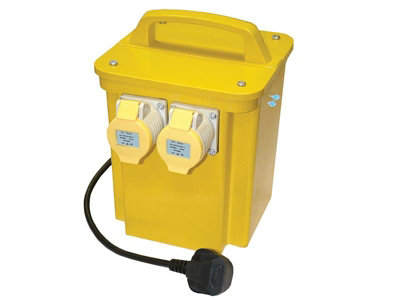 Faithfull Power Plus 3.3kVA Dual Socket Transformer for Site Use
