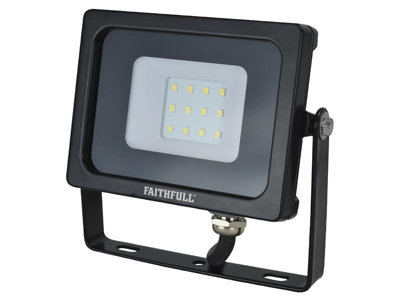 Faithfull Power Plus AS5110 SMD LED Wall Mounted Floodlight 10W 800 lumen 240V FPPSLWM10