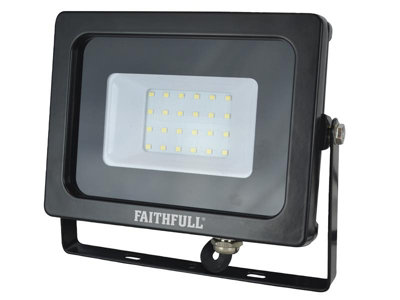 Faithfull Power Plus AS5120 SMD LED Wall Mounted Floodlight 20W 1600 lumen 240V FPPSLWM20