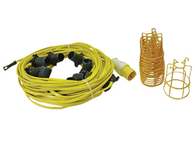 Faithfull Power Plus HL-03ES-22 Festoon Lights 10 ES Bulbs 110V 22m FPPSLFESTOON - 3