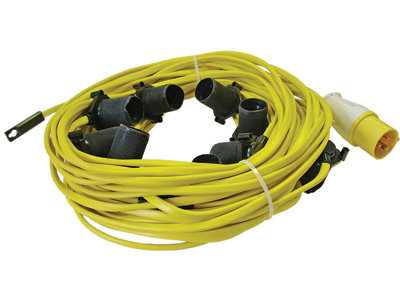 Faithfull Power Plus HL-03ES-22 Festoon Lights 10 ES Bulbs 110V 22m FPPSLFESTOON - 4