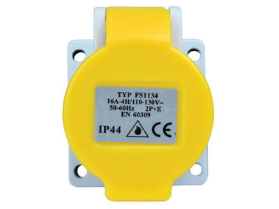 Faithfull Power Plus IP44 Panel Socket 16A 110V FPPPANSOC16