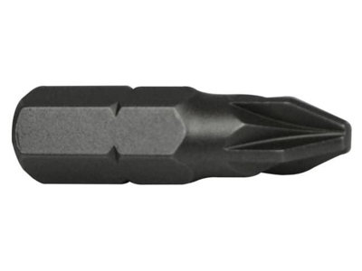 Faithfull - Pozi S2 Grade Steel Screwdriver Bits PZ2 x 25mm (Pack 25)