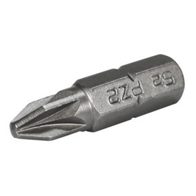 Faithfull - Pozi S2 Grade Steel Screwdriver Bits PZ2 x 25mm (Pack 3)