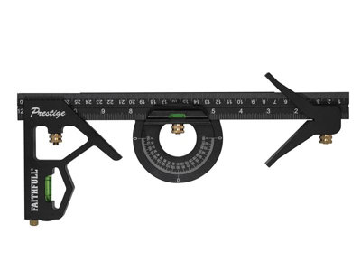 Faithfull  Prestige Combination Square Set 300mm (12in) FAICS300SCNC