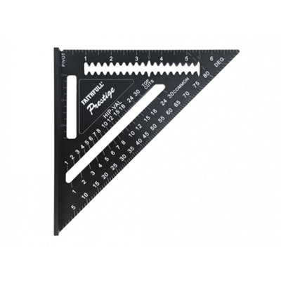 Faithfull Prestige Quick Square Black Aluminium Multi Colour (178mm (7in))