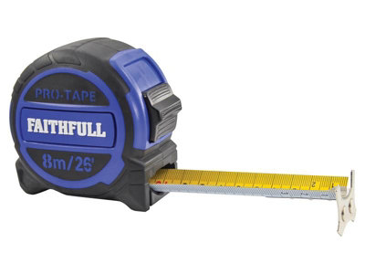 Faithfull  Pro Tape Measure 8m/26ft (Width 32mm) FAITM832MI