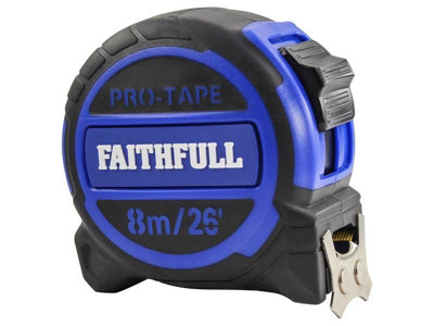 Faithfull  Pro Tape Measure 8m/26ft (Width 32mm) FAITM832MI