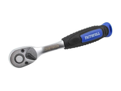 Faithfull Quick Release Ratchet Handle - 3/8in Square Drive FAISOCRAT38Q