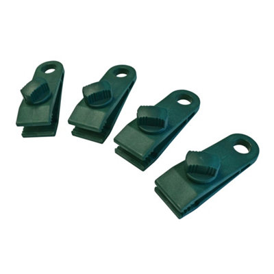 Faithfull Re-useable Tarpaulin / Tarp Eyelet Clips Pack of 4 FAITARPCLIPS
