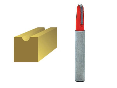 Faithfull  Router Bit TCT Radius 3.0 x 15mm 1/4in Shank FAIRB61