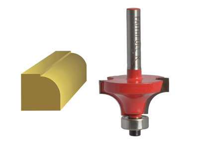 Faithfull  Router Bit TCT Rounding Over 15.8mm x 9.5mm 1/4in Shank FAIRB41