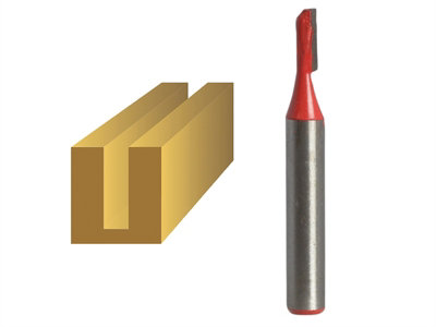 Fresa Faithfull FAIRB21 A Una Scanalatura In Metallo Duro 1/4'' 4mm: Perfetta Per Legno, MDF E Compensato - 2