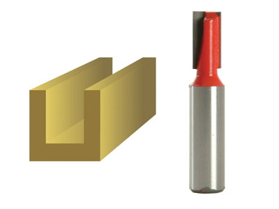Faithfull  Router Bit TCT Two Flute 10.0 x 19mm 1/2in Shank FAIRB220