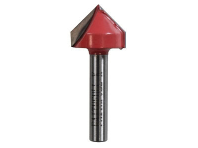 Faithfull - Router Bit TCT V-Groove 13.0mm x 19.1mm 1/4in Shank