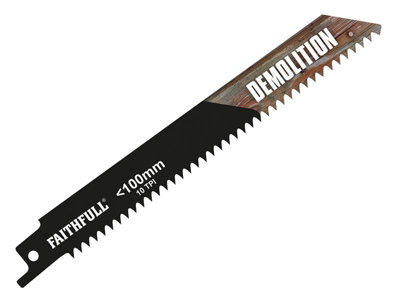 Faithfull - S922HF Bi-Metal Sabre Saw Blade Demolition 150mm 10 TPI (Pack 5)