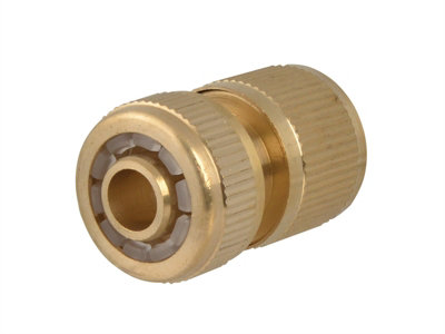 Faithfull SB3007A Brass Female Water Stop Connector 12.5mm (1/2in) FAIHOSEWC