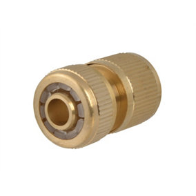 Faithfull SB3007A Brass Female Water Stop Connector 12.5mm (1/2in) FAIHOSEWC