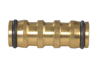 Faithfull SB3008 Brass 2-Way Hose Coupling 12.5mm (1/2in) FAIHOSEJOIN