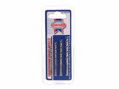 Faithfull  Screwsink Pilot Drill Set, 4 Piece FAISSINKPD