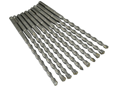 Faithfull  SDS Plus Drill Bit 10mm OL: 210mm WL: 150mm Bulk 10 FAISDS10210B