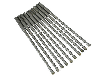 Faithfull  SDS Plus Drill Bit 8mm OL: 210mm WL: 150mm Bulk 10 FAISDS8210B