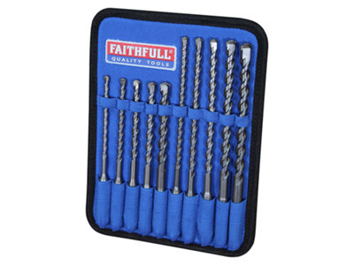 Faithfull SDS Plus Drill Bit Set 10 Piece SDS+ Bits FAISDSSET10 XMS24SDSSET