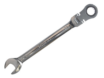 Faithfull SJW6112 Ratchet Combination Spanner Flex Head CV 12mm FAISPARAT12