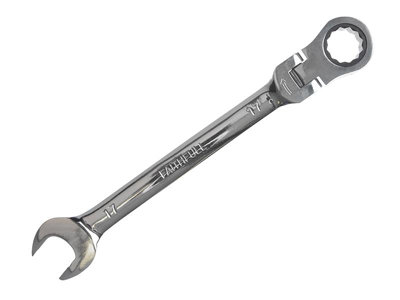 Faithfull SJW6118 Ratchet Combination Spanner Flex Head CV 18mm FAISPARAT18