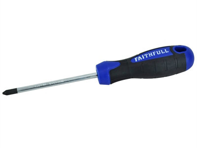 Faithfull  Soft Grip Screwdriver Phillips Tip PH2 x 100mm FAISDPH2