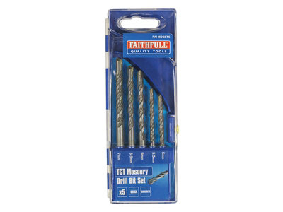 Faithfull  Standard Masonry Drill Set, 5 Piece 5-7mm FAIMDSET5