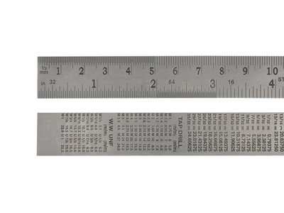 Faithfull  Steel Rule 1m / 39in x 30mm FAIRULE1000S