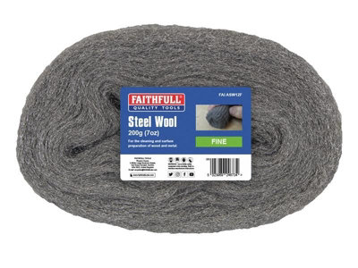 Faithfull Steel Wool Fine 200g FAIASW12F